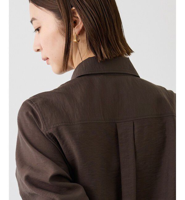 ROPE「【J'aDoRe・一部店舗限定サイズ】チョーカー付きロングカフスナローシャツ(取り外し可能)/イージーケア」|シャツ・ブラウス|
