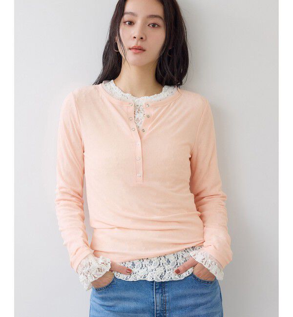 VIS「シアーヘンリーロングスリーブTシャツ」|Tシャツ・カットソー|