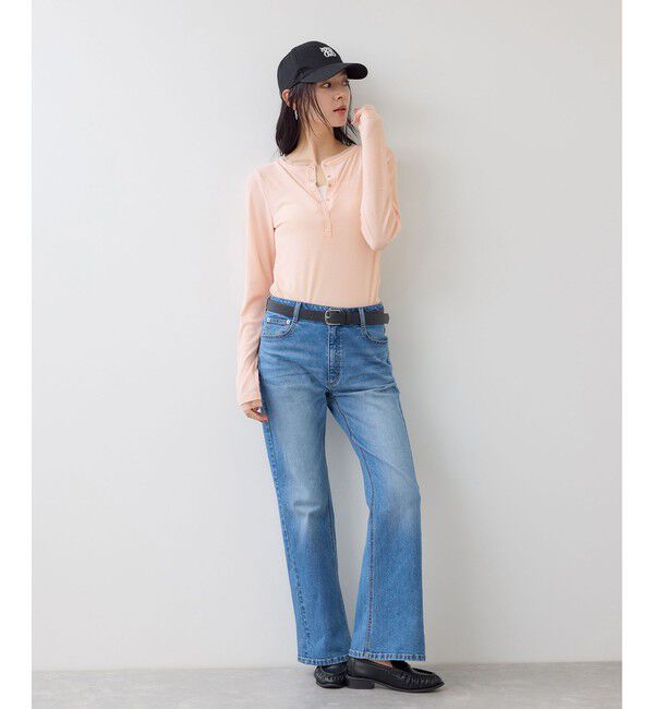 VIS「シアーヘンリーロングスリーブTシャツ」|Tシャツ・カットソー|