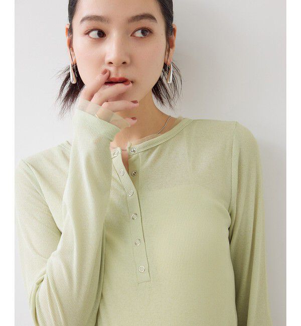 VIS「シアーヘンリーロングスリーブTシャツ」|Tシャツ・カットソー|