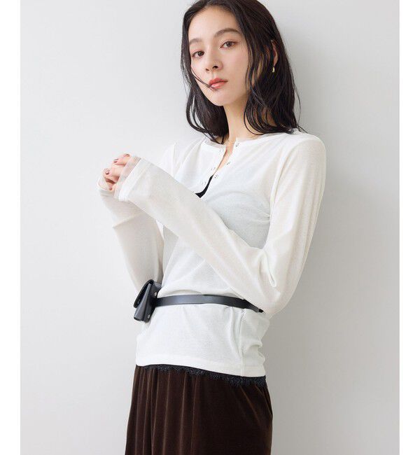 VIS「シアーヘンリーロングスリーブTシャツ」|Tシャツ・カットソー|
