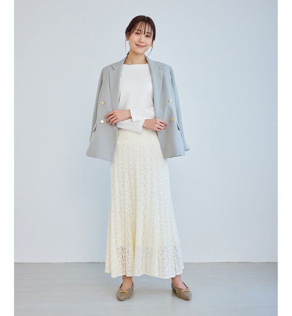 Rope&rsquo;Picnic「60シルケットボートネックジャケットインナー」|Tシャツ・カットソー|