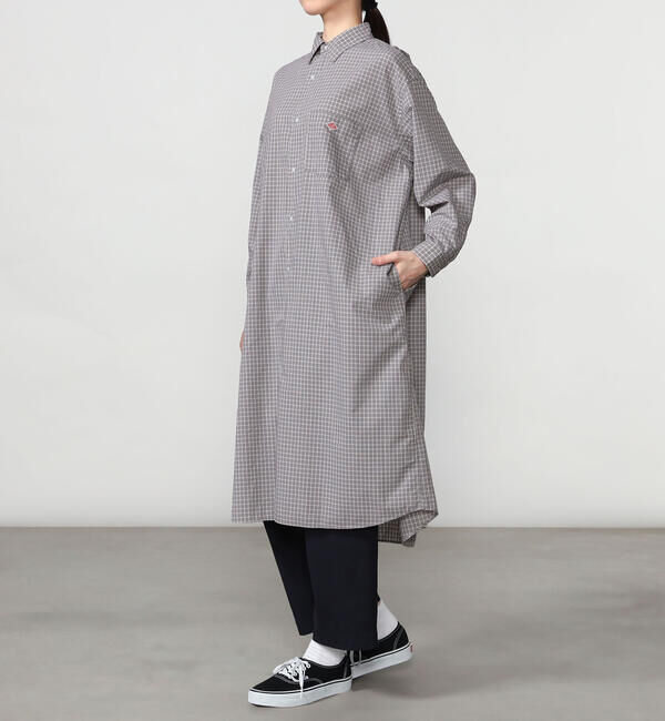 DANTON「DANTON | プランサーボタン シャツワンピース PLAID WOMEN」|ワンピース|