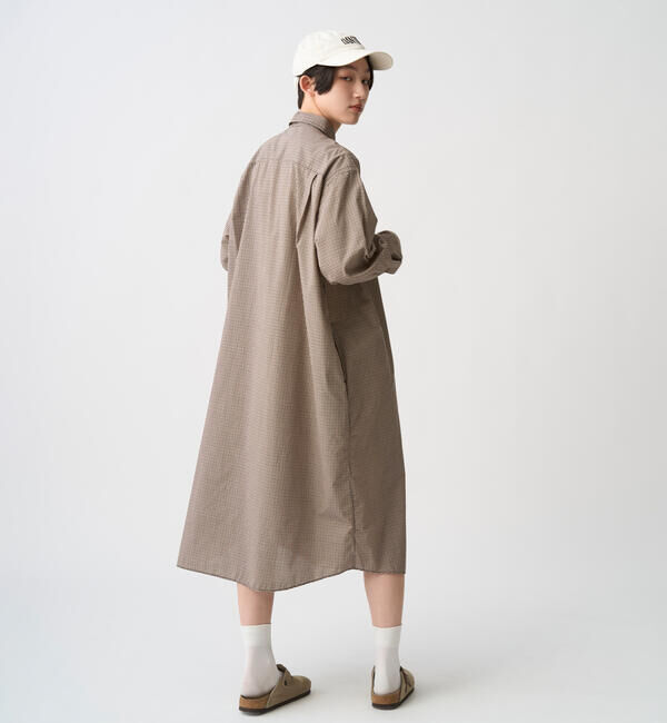 DANTON「DANTON | プランサーボタン シャツワンピース PLAID WOMEN」|ワンピース|