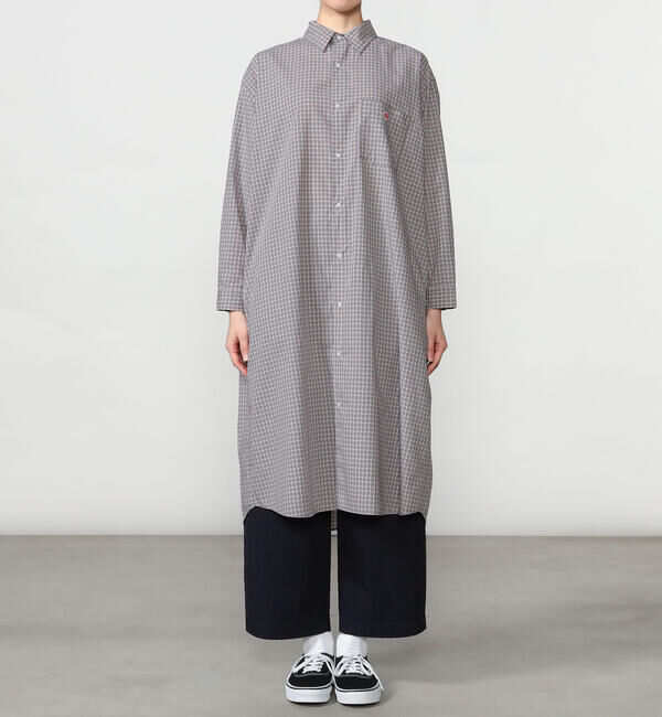 DANTON「DANTON | プランサーボタン シャツワンピース PLAID WOMEN」|ワンピース|
