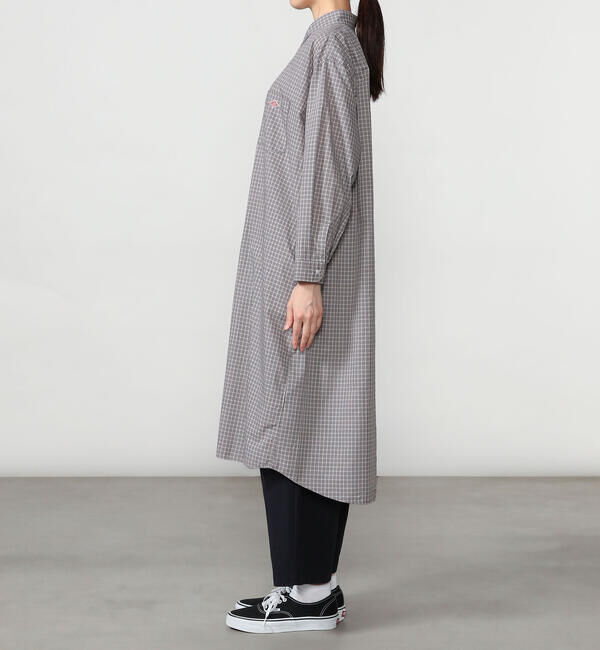 DANTON「DANTON | プランサーボタン シャツワンピース PLAID WOMEN」|ワンピース|