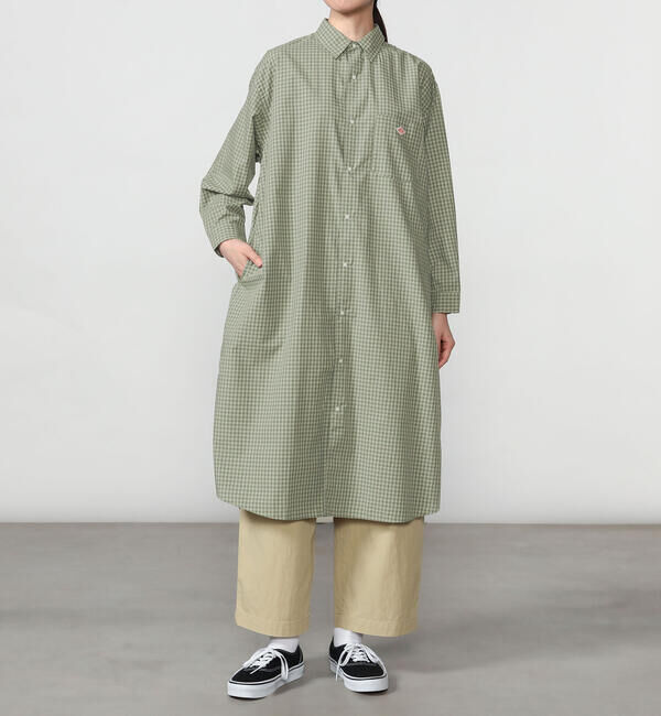 DANTON「DANTON | プランサーボタン シャツワンピース PLAID WOMEN」|ワンピース|