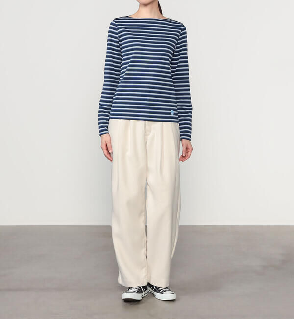 ORCIVAL「ORCIVAL | ジャージー ボートネック長袖プルオーバー WOMEN」|Tシャツ・カットソー|