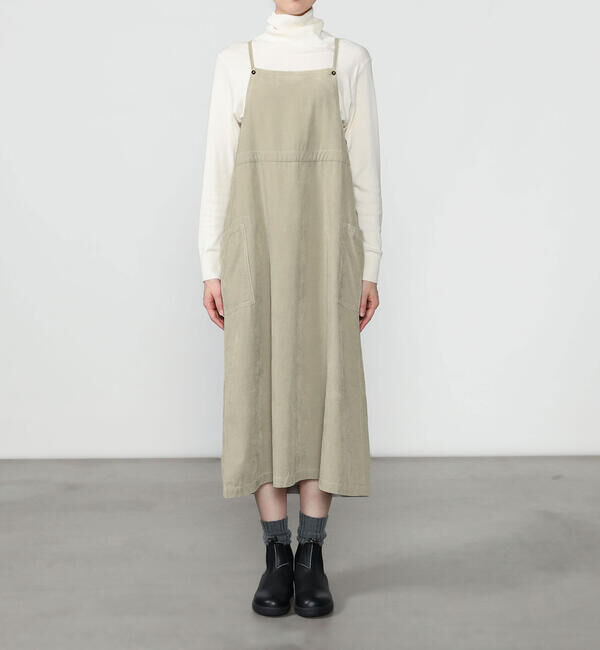 LE GLAZIK「LE GLAZIK | C/Rコーデュロイ サロペットスカート WOMEN」|ワンピース|
