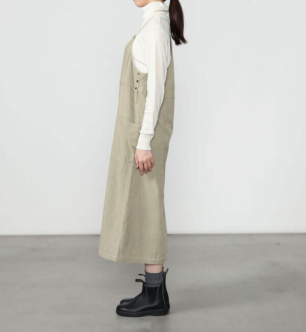 LE GLAZIK「LE GLAZIK | C/Rコーデュロイ サロペットスカート WOMEN」|ワンピース|