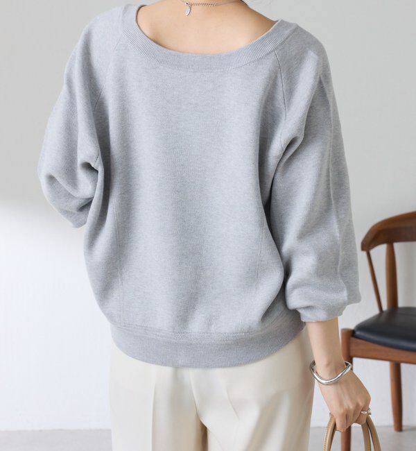  「【前後２WAY/９色展開】スウェットライク2WAY ニット」|ニット・セーター|