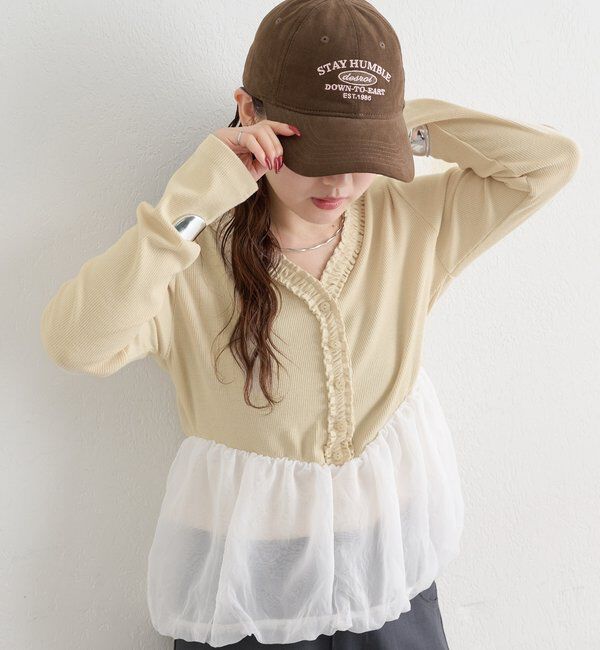  「ペプラムバルーンプルオーバー」|Tシャツ・カットソー|