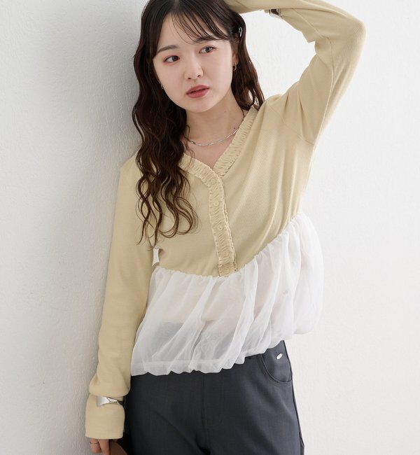  「ペプラムバルーンプルオーバー」|Tシャツ・カットソー|