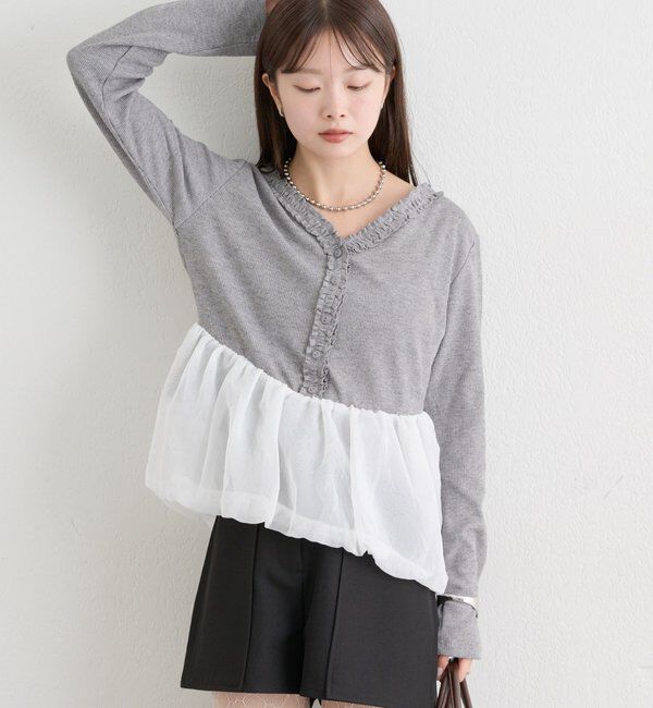  「ペプラムバルーンプルオーバー」|Tシャツ・カットソー|
