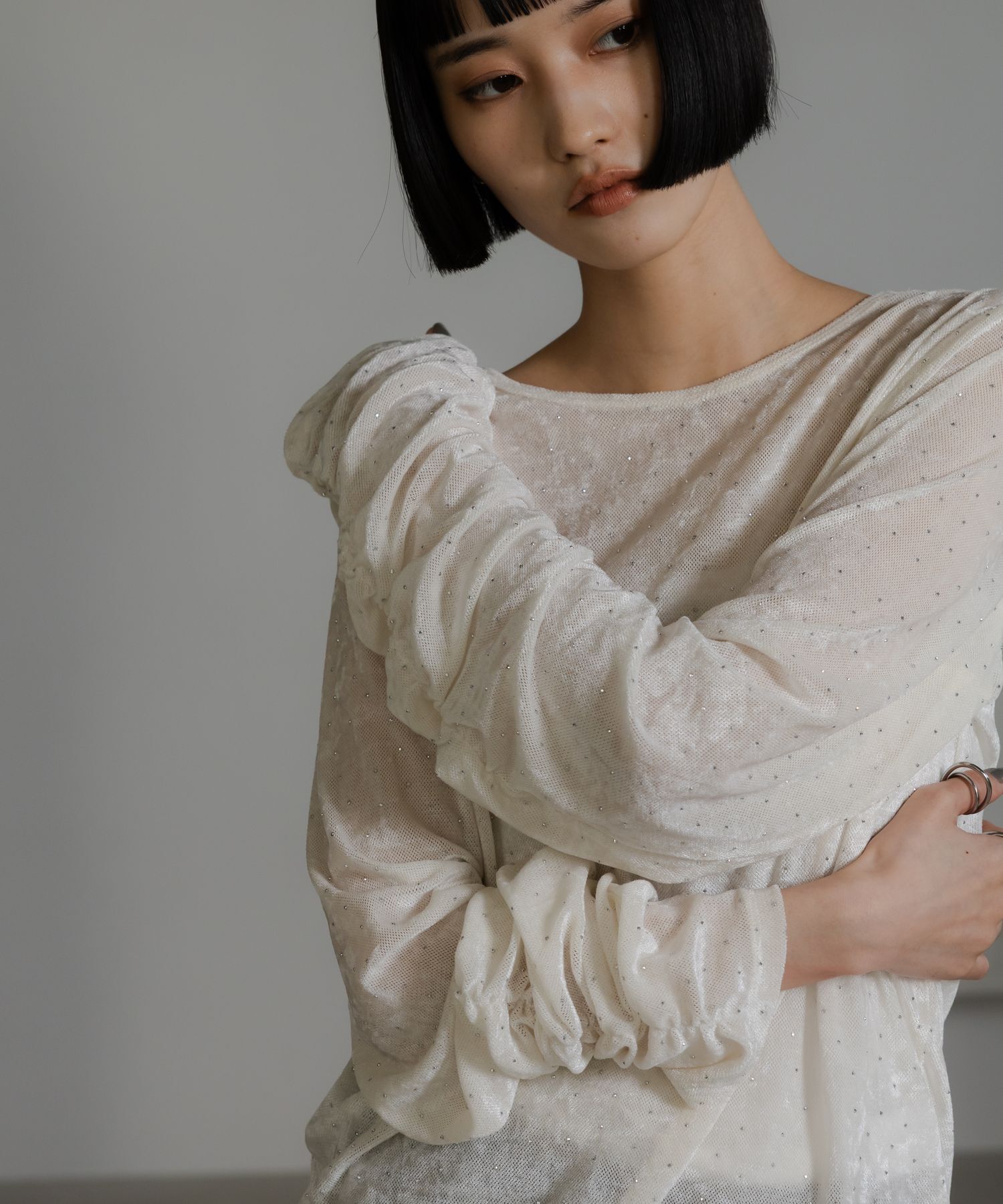 LOWRYS FARM「ベロアドットＬＳ」|Tシャツ・カットソー|