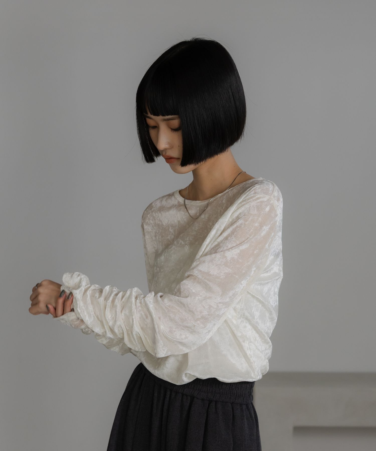 LOWRYS FARM「ベロアドットＬＳ」|Tシャツ・カットソー|
