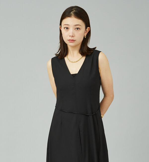 Rouge vif「ジョーゼットプリーツ コンビワンピース」|ワンピース|
