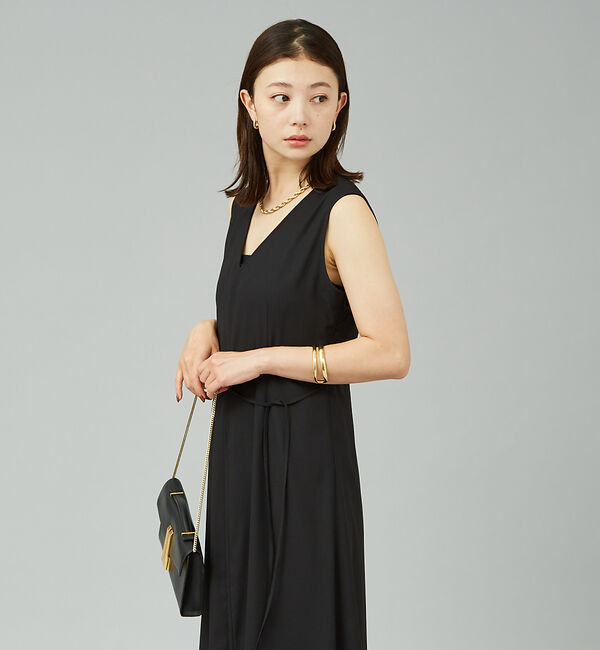 Rouge vif「ジョーゼットプリーツ コンビワンピース」|ワンピース|