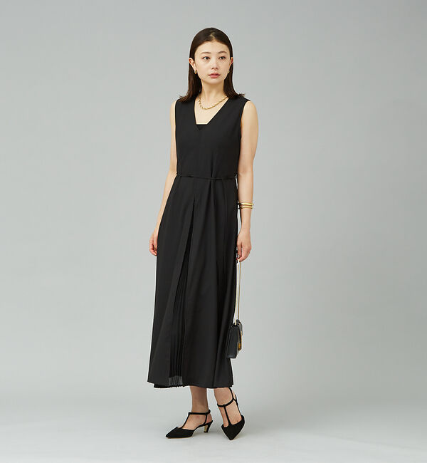 Rouge vif「ジョーゼットプリーツ コンビワンピース」|ワンピース|