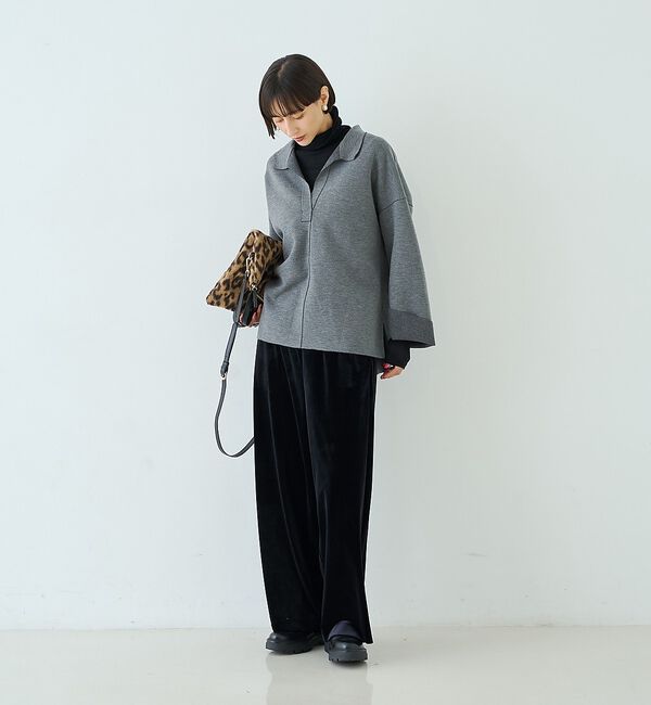 Rouge vif「ベロアストレッチイージーパンツ/ウエストゴム」|その他|