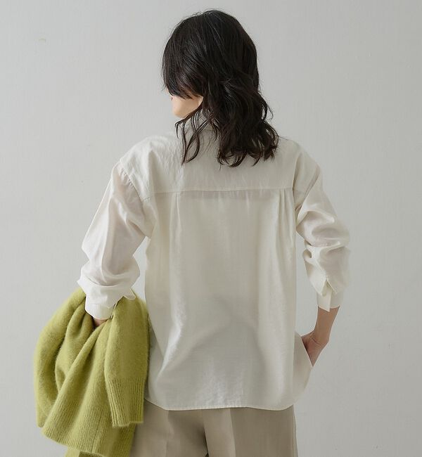 qualite「ウールミックスシャツ【予約】」|シャツ・ブラウス|