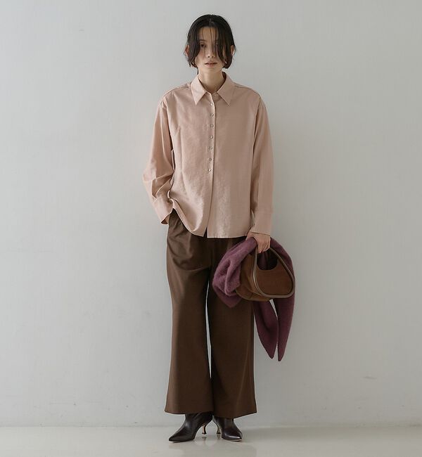 qualite「ウールミックスシャツ【予約】」|シャツ・ブラウス|