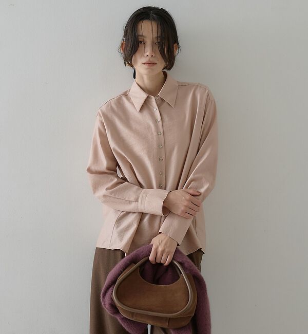 qualite「ウールミックスシャツ【予約】」|シャツ・ブラウス|