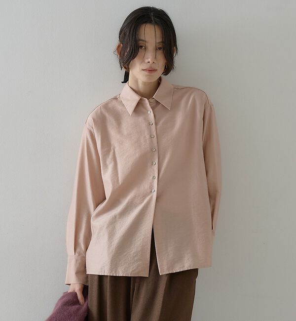 qualite「ウールミックスシャツ【予約】」|シャツ・ブラウス|