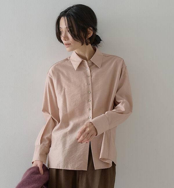 qualite「ウールミックスシャツ【予約】」|シャツ・ブラウス|