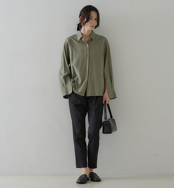 qualite「ウールミックスシャツ【予約】」|シャツ・ブラウス|