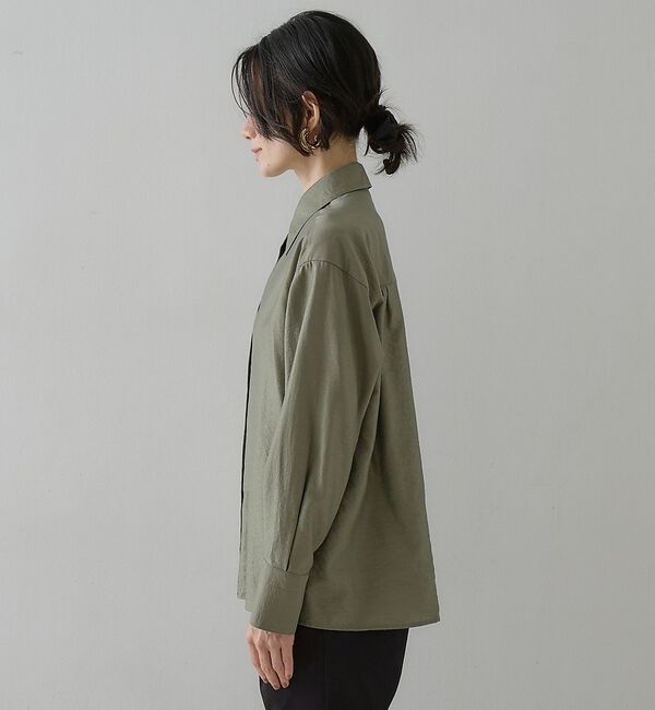 qualite「ウールミックスシャツ【予約】」|シャツ・ブラウス|