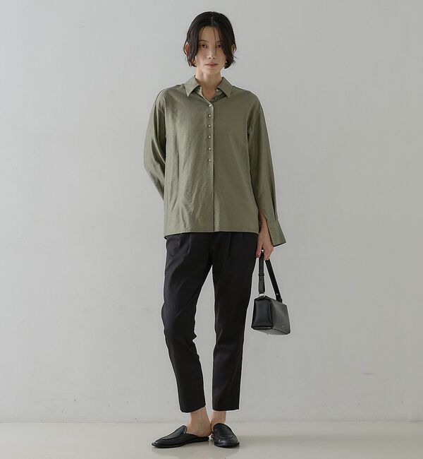 qualite「ウールミックスシャツ【予約】」|シャツ・ブラウス|