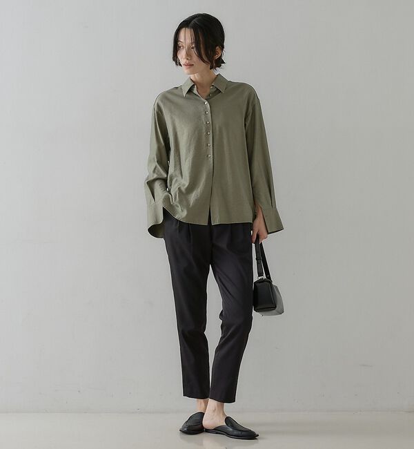 qualite「ウールミックスシャツ【予約】」|シャツ・ブラウス|