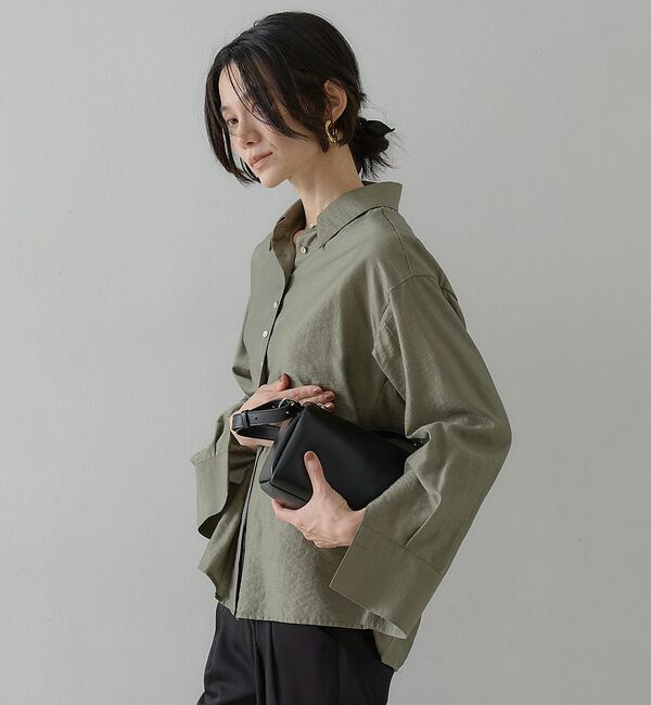 qualite「ウールミックスシャツ【予約】」|シャツ・ブラウス|