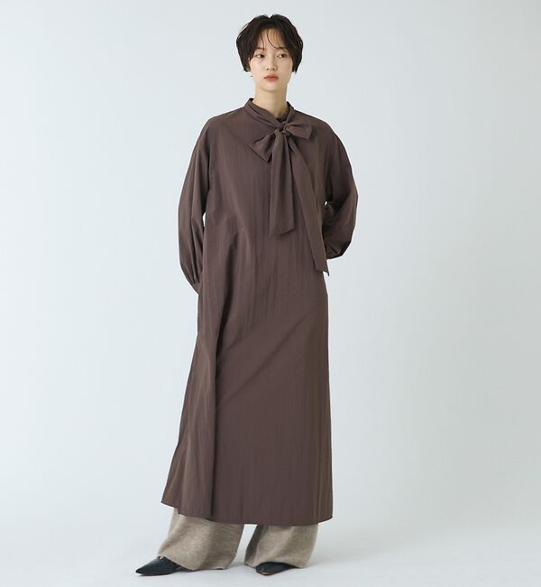 abahouse mavie「【ベッキーコラボ】ボウタイロングワンピース」|ワンピース|