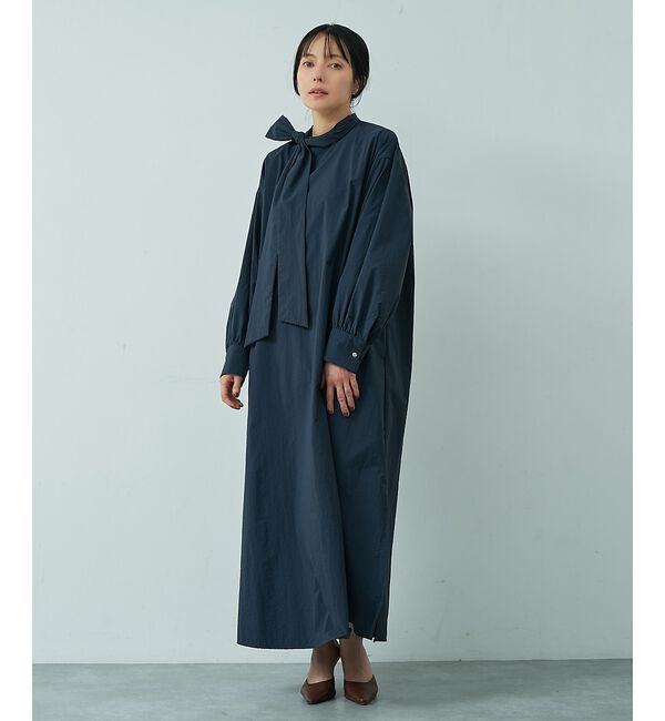 abahouse mavie「【ベッキーコラボ】ボウタイロングワンピース」|ワンピース|