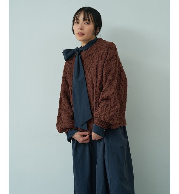 abahouse mavie「【ベッキーコラボ】ボウタイロングワンピース」|ワンピース|