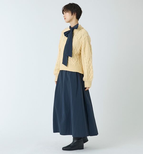 abahouse mavie「【ベッキーコラボ】ボウタイロングワンピース」|ワンピース|