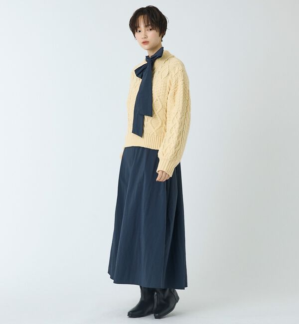 abahouse mavie「【ベッキーコラボ】ケーブル編みニット」|ニット・セーター|