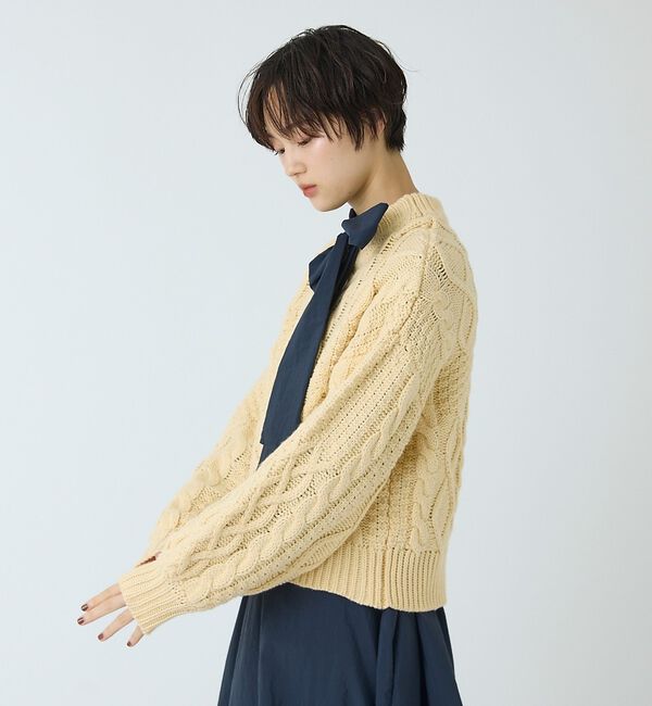 abahouse mavie「【ベッキーコラボ】ケーブル編みニット」|ニット・セーター|