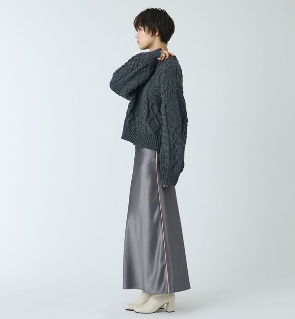 abahouse mavie「【ベッキーコラボ】ケーブル編みニット」|ニット・セーター|