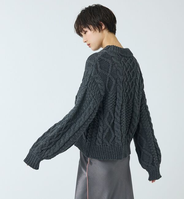 abahouse mavie「【ベッキーコラボ】ケーブル編みニット」|ニット・セーター|