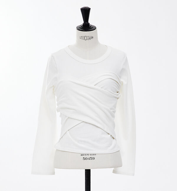 The Store by C' 「【the line byK】WAYNE WRAP TEE / レイヤードデザイン」|Tシャツ・カットソー|
