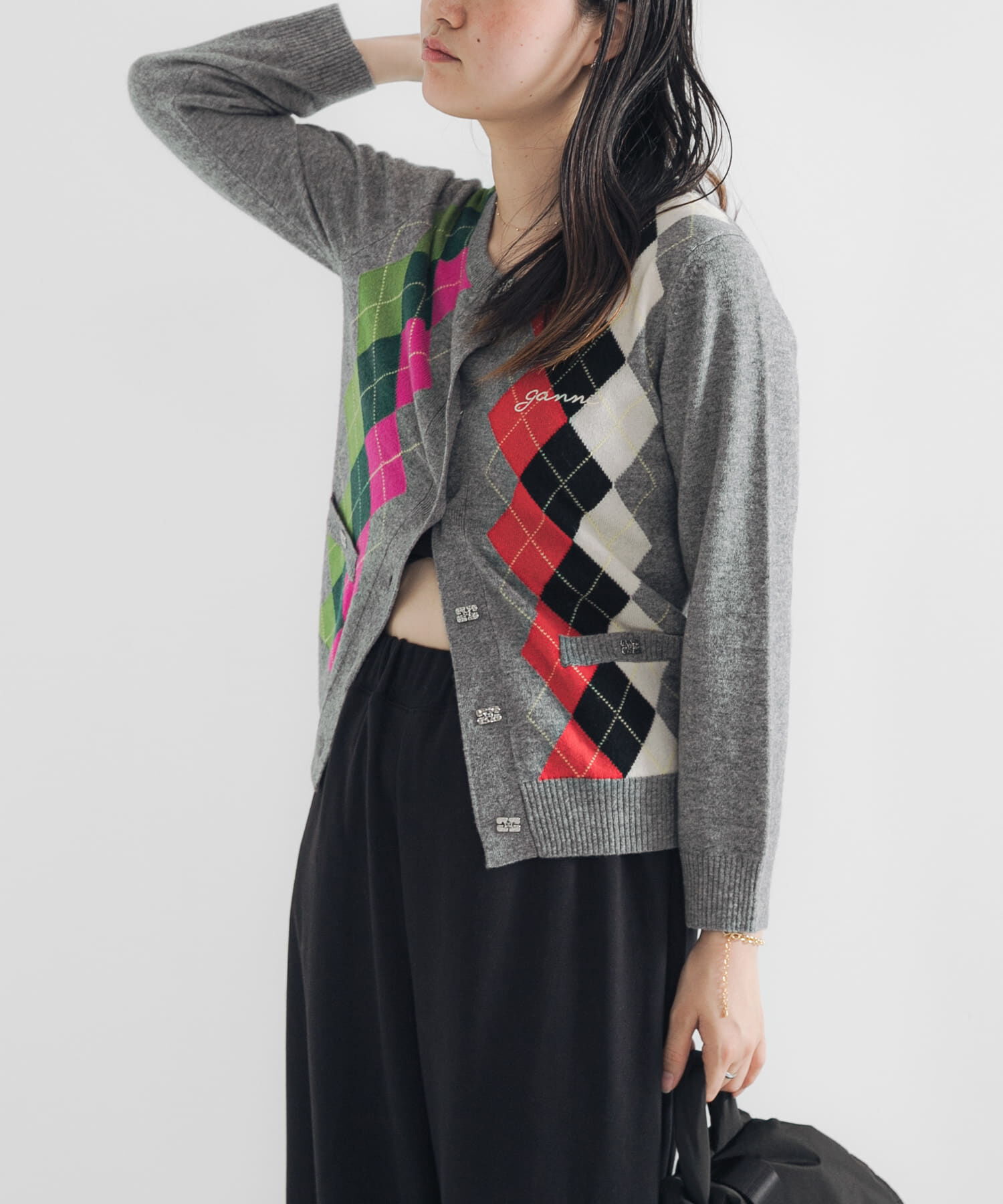 URBAN RESEARCH「GANNI　Cashmere Wool Mix Cardigan」|カーディガン|