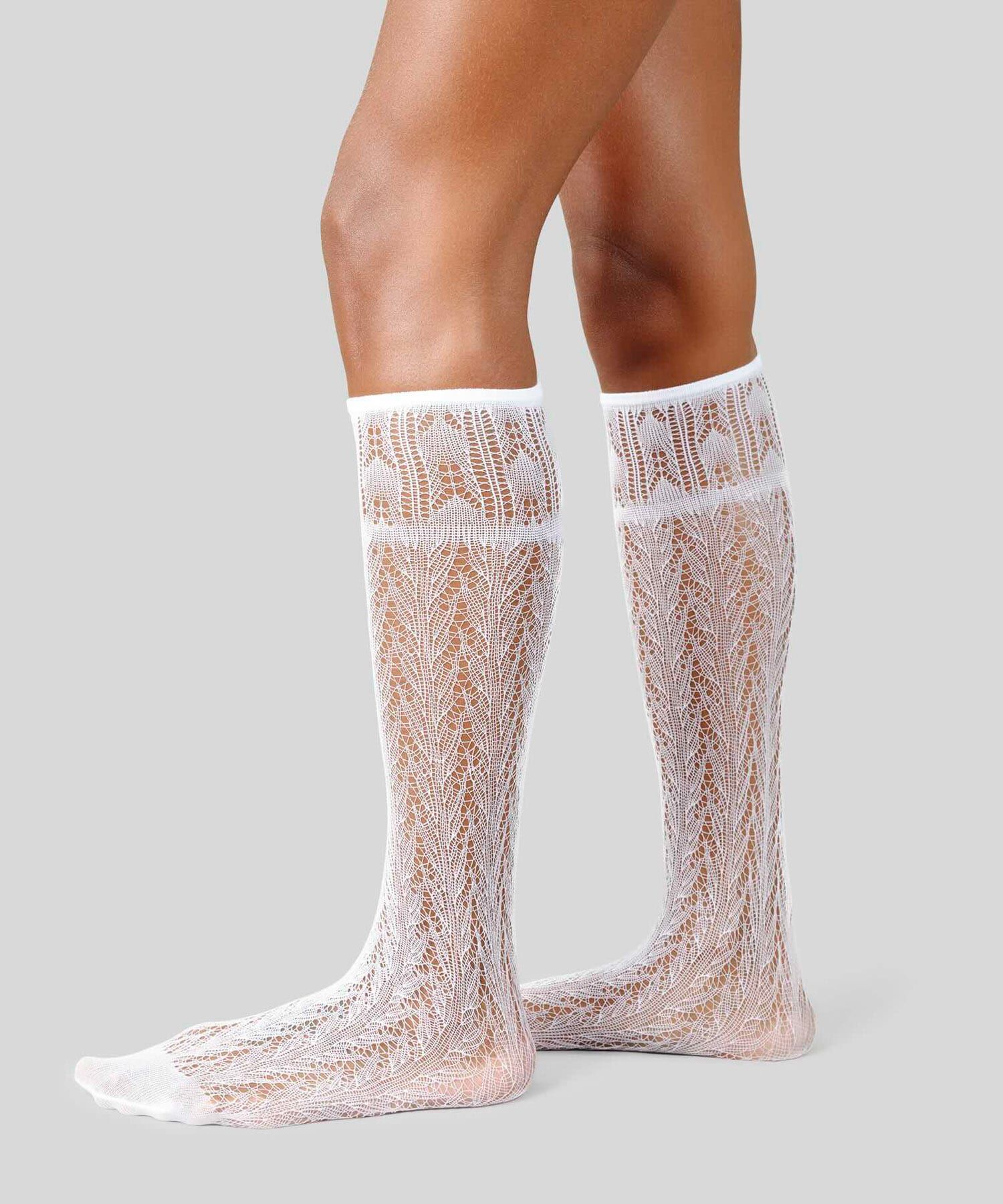 URBAN RESEARCH「SWEDISH STOCKINGS　ERICA CROCHET KNEE HIGHS」|ソックス|アイボリー