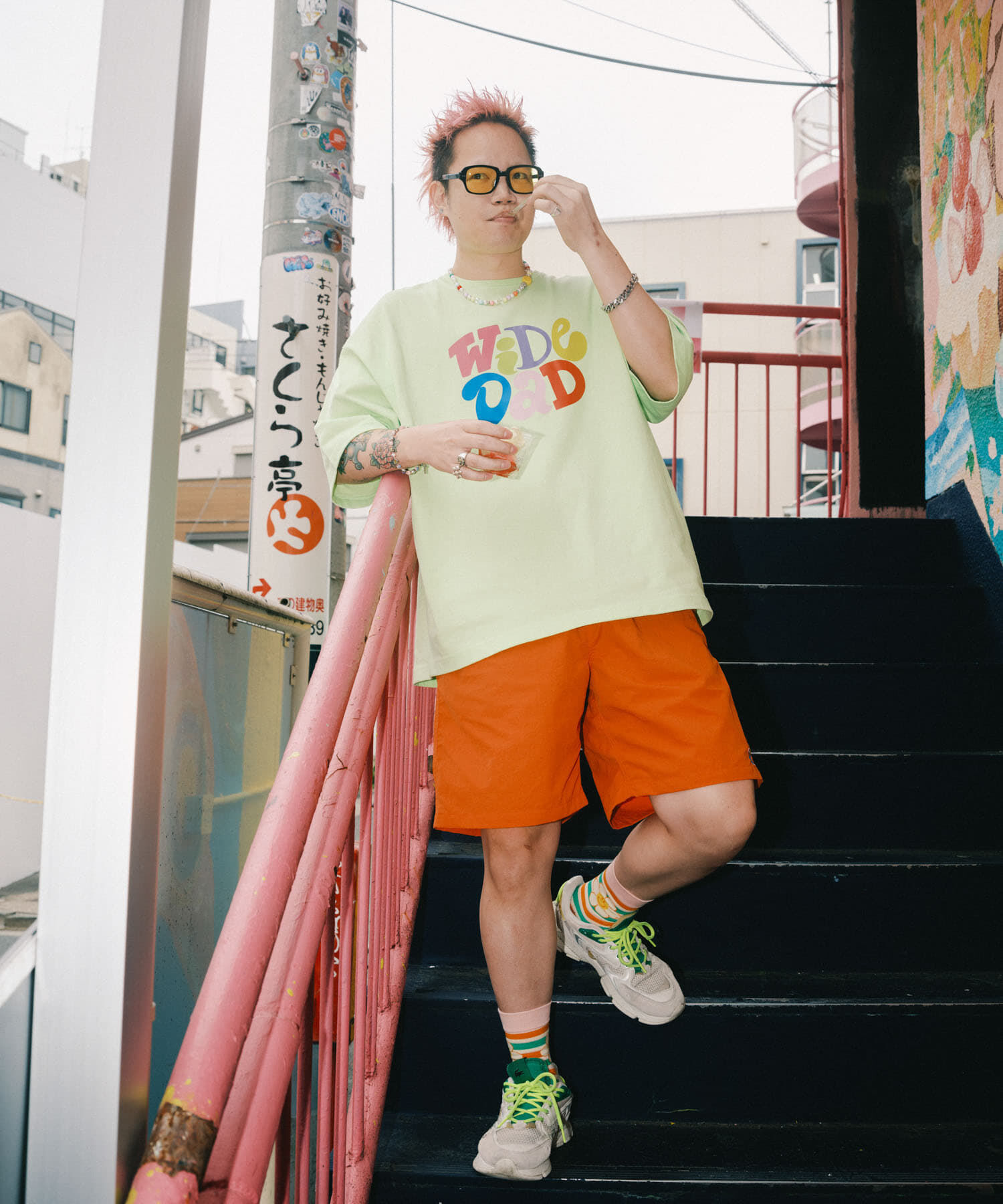 URBAN RESEARCH「Wide Dad　GRAPHIC SHORTS WITH HATCH」|その他|