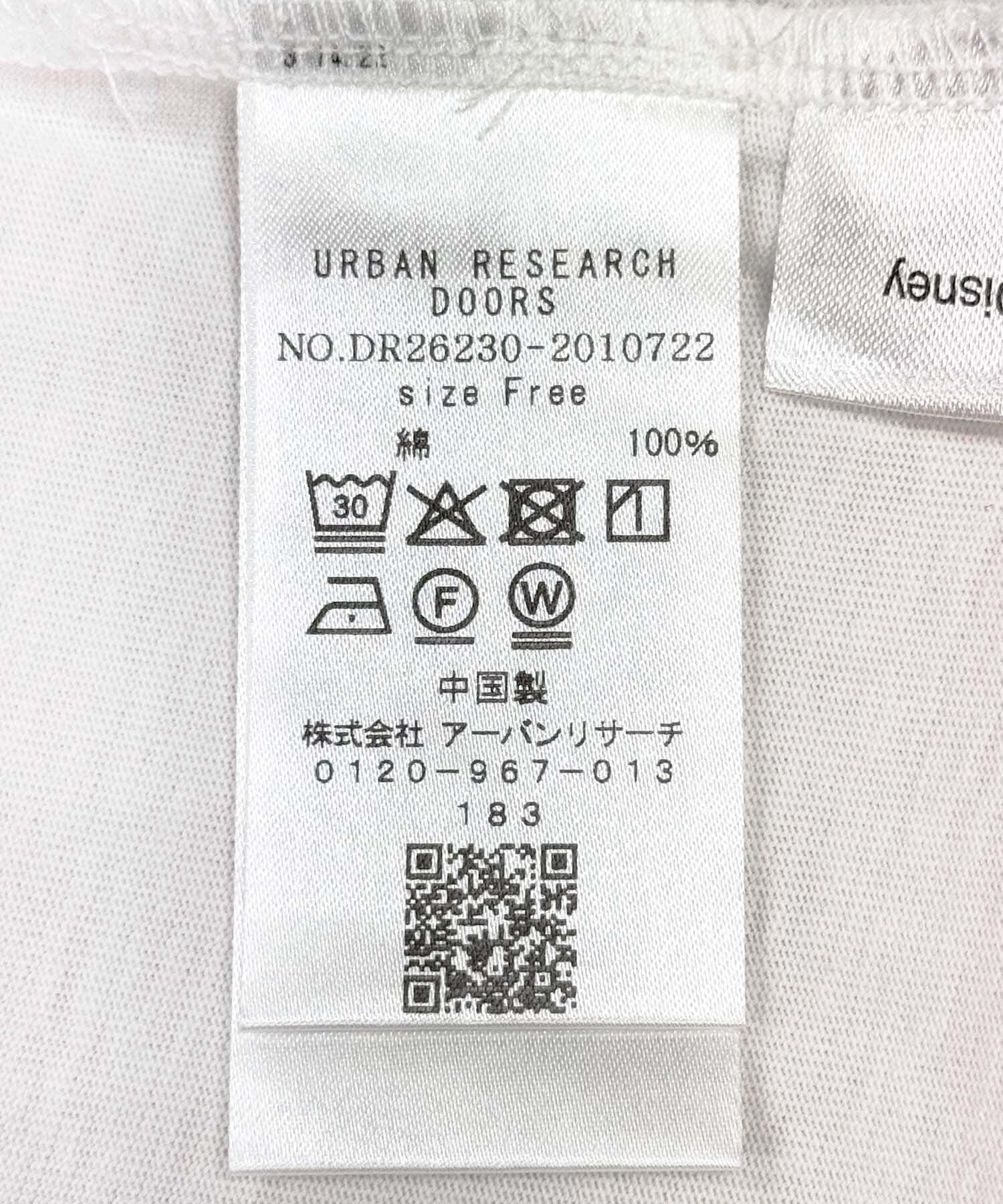 URBAN RESEARCH DOORS「別注/Disney/プリントTシャツ」|Tシャツ・カットソー|
