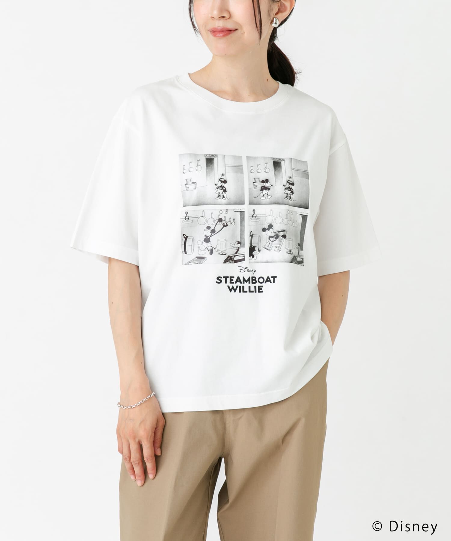 URBAN RESEARCH DOORS「別注/Disney/プリントTシャツ」|Tシャツ・カットソー|