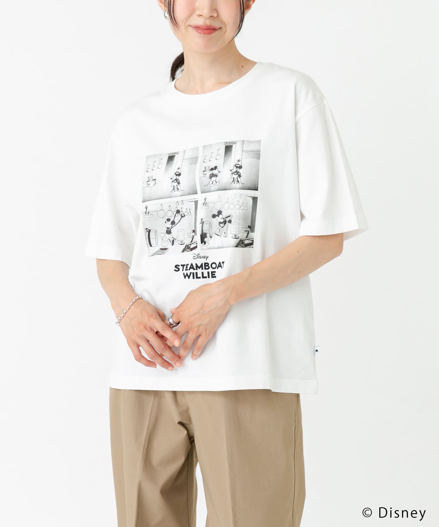 URBAN RESEARCH DOORS「別注/Disney/プリントTシャツ」|Tシャツ・カットソー|