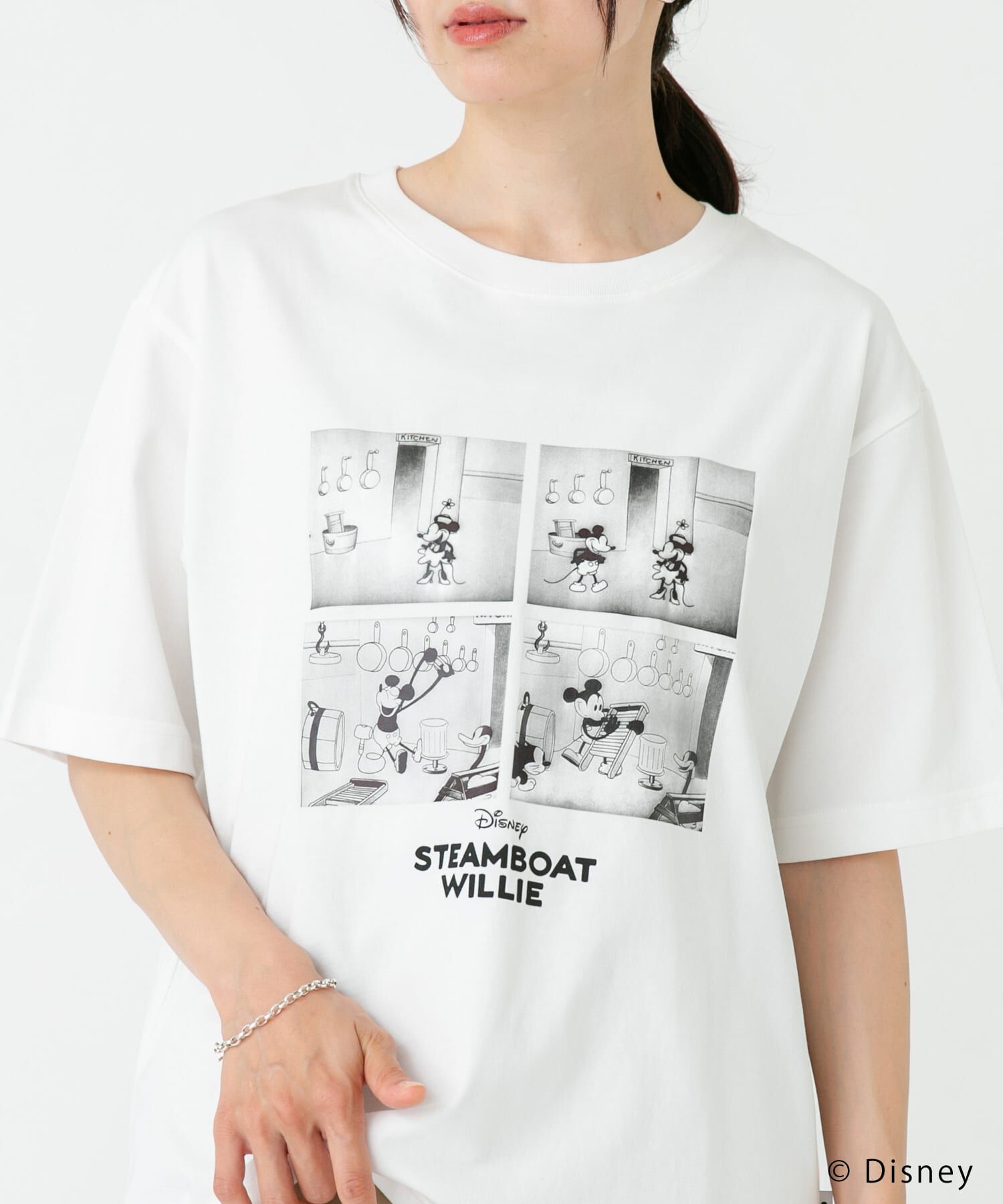 URBAN RESEARCH DOORS「別注/Disney/プリントTシャツ」|Tシャツ・カットソー|